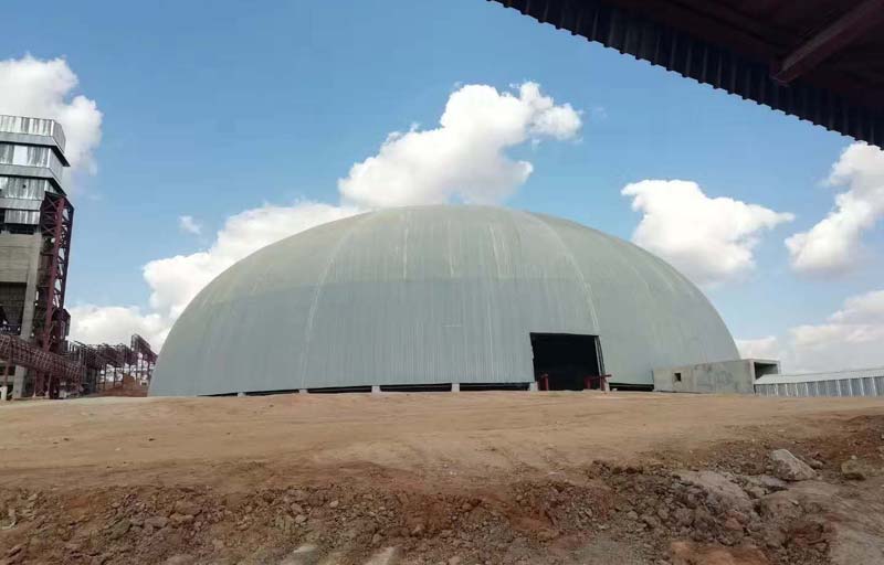 African limestone pre-homogenized round pile shed