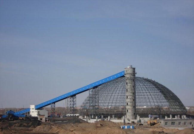Installation site of grid structure in cement plant